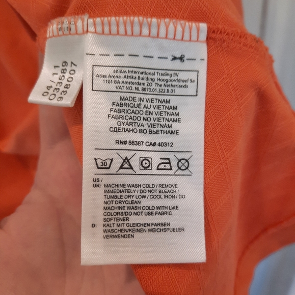 Adidas ⛳ Women's Coral Pink Golf Shirt, Size XL - Picture 8 of 10